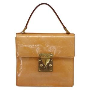 Louis Vuitton Spring Street Nm Handbag Patent Leather Beige Patent_Leather